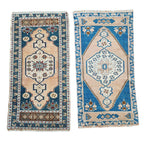 Vintage Türk Yastık Halı 2'li Set 56 x 106 cm
