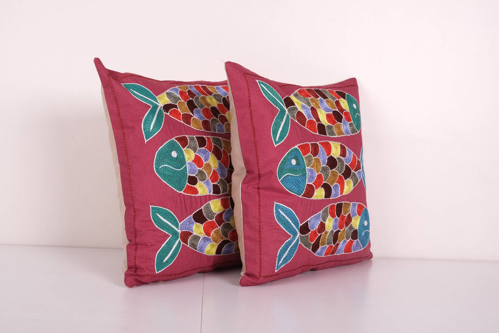 Suzani Kırlent Kılıfı 2'li Set 42 x 42 cm