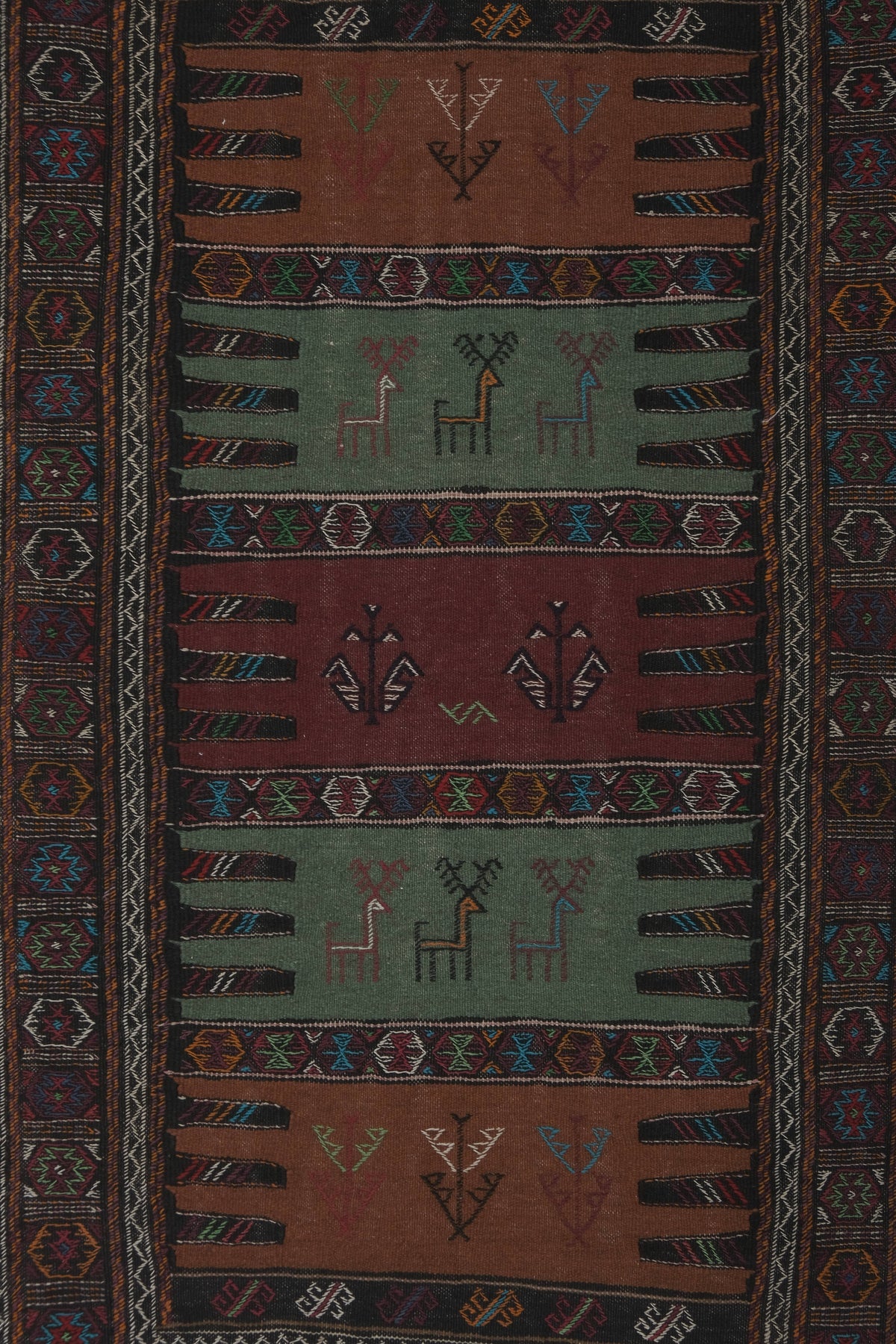 Vintage Sumak Kilim 102 x 163 cm