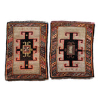 Vintage Uşak Yastık Halı 2'li Set 57 x 78 cm