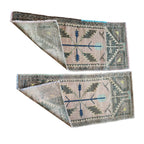 Vintage Türk Yastık Halı 2'li Set 50 x 115 cm