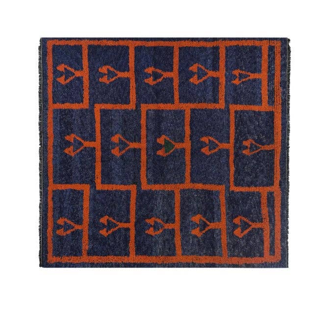 Vintage Türk Tulu Halı 183 x 189 cm