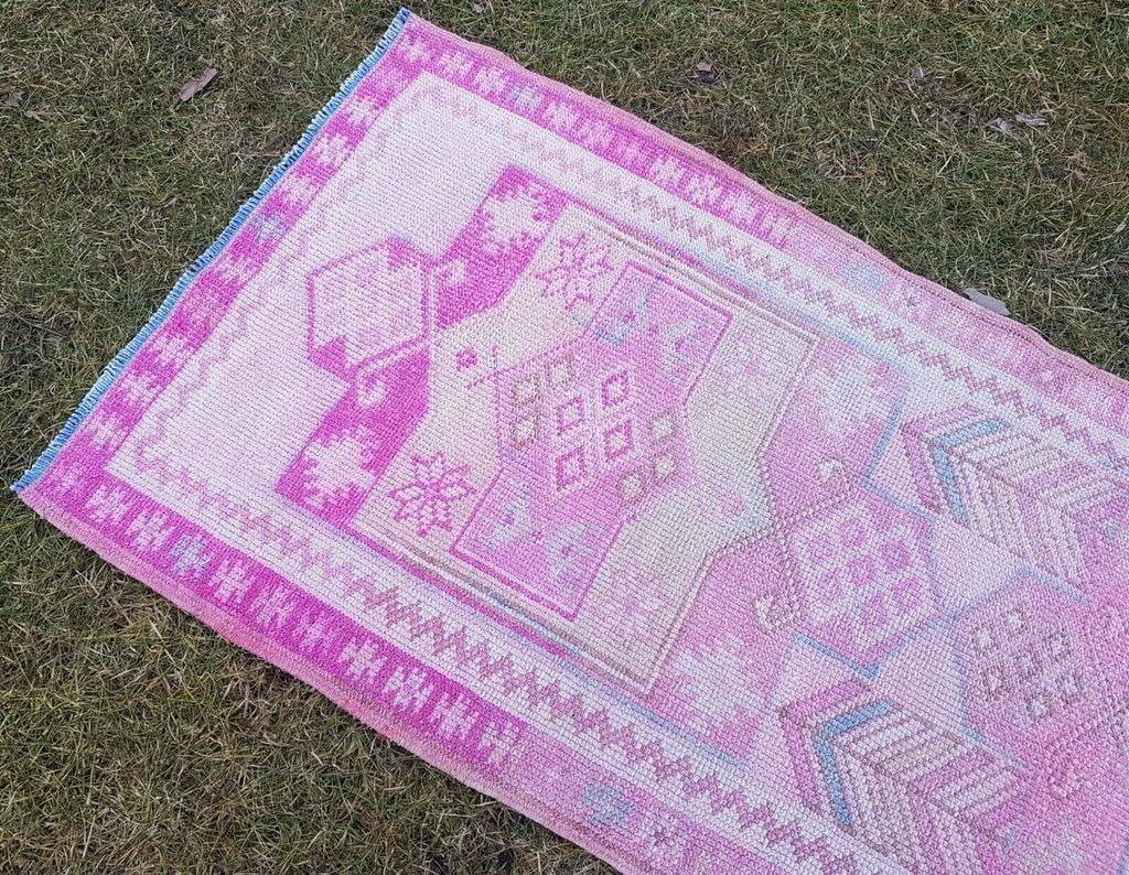 Vintage Kürt Halı Yolluk 84 x 403 cm