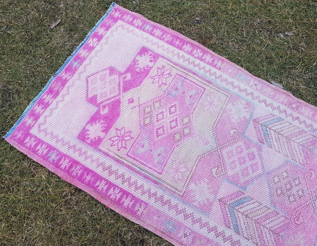 Vintage Kürt Halı Yolluk 84 x 403 cm