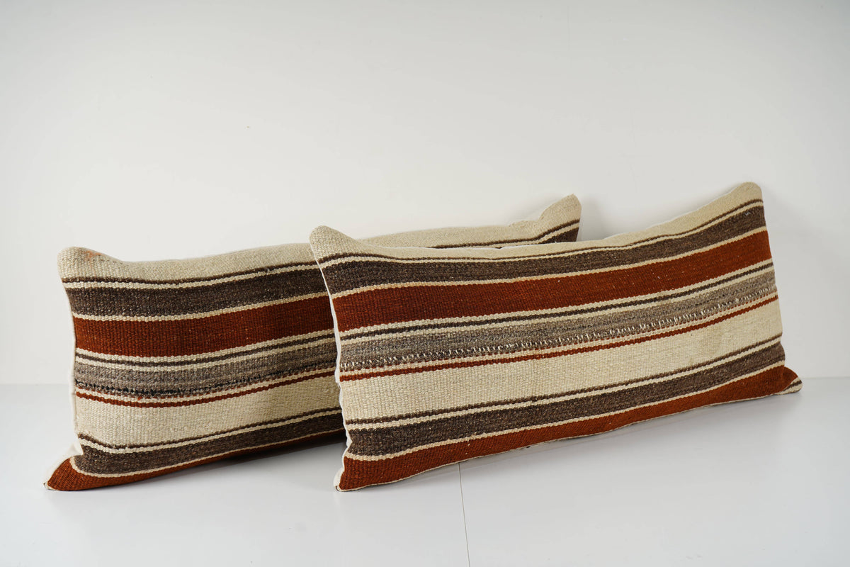 Kilim Kırlent Kılıfı 2'li Set 40 x 95 cm