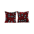 İpek Ikat Kadife Kırlent Kılıfı 2'li Set 50 x 50 cm