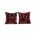 İpek Ikat Kadife Kırlent Kılıfı 2'li Set 50 x 50 cm