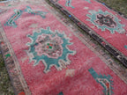 Vintage Türk Yastık Halı 2'li Set 43 x 112 cm