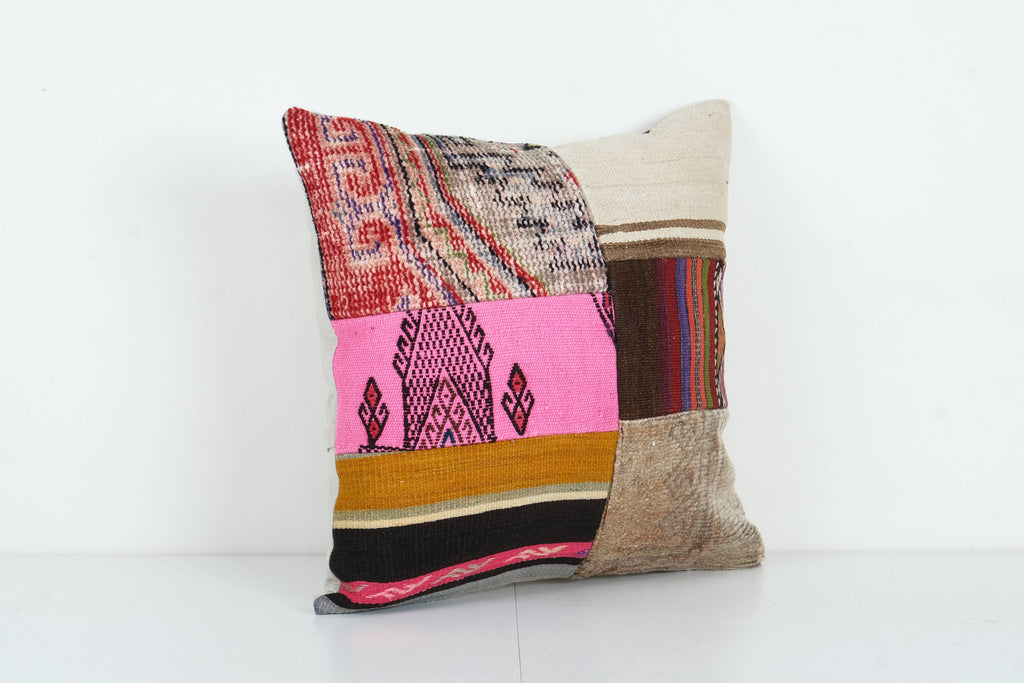 Patchwork Kırlent Kılıfı 50 x 50 cm