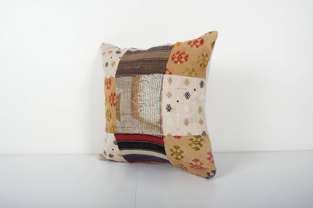 Patchwork Kırlent Kılıfı 45 x 45 cm