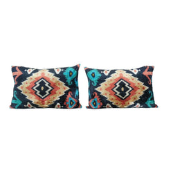İpek Ikat Kadife Kırlent Kılıfı 40 x 60 cm