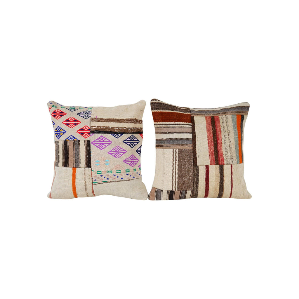 Kilim Kırlent Kılıfı 2'li Set 50 x 50 cm