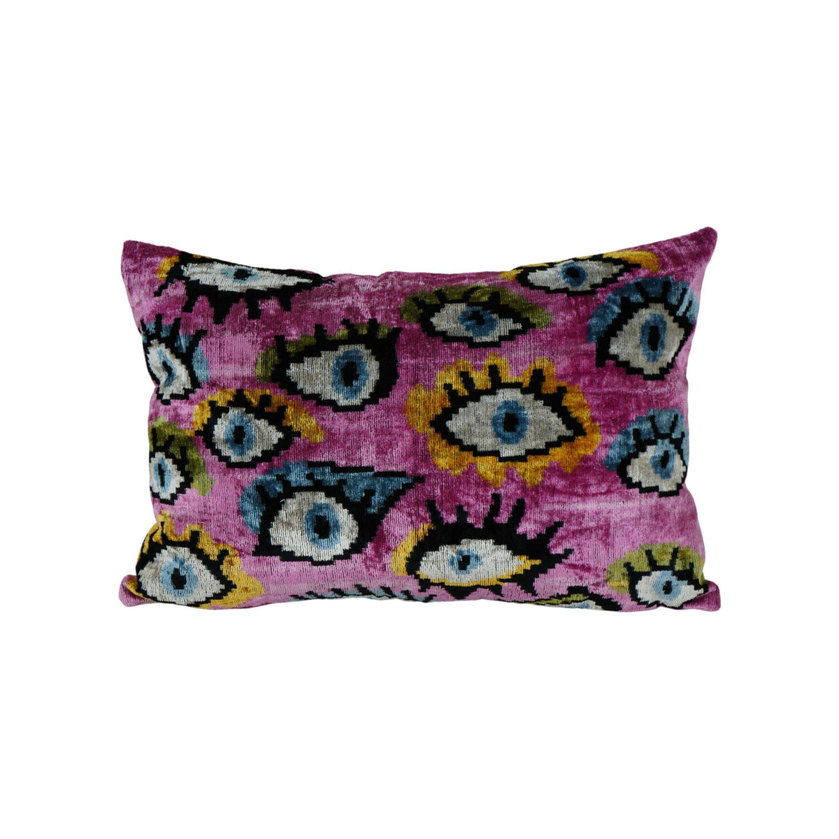 İpek Ikat Kadife Kırlent Kılıfı 40 x 60 cm