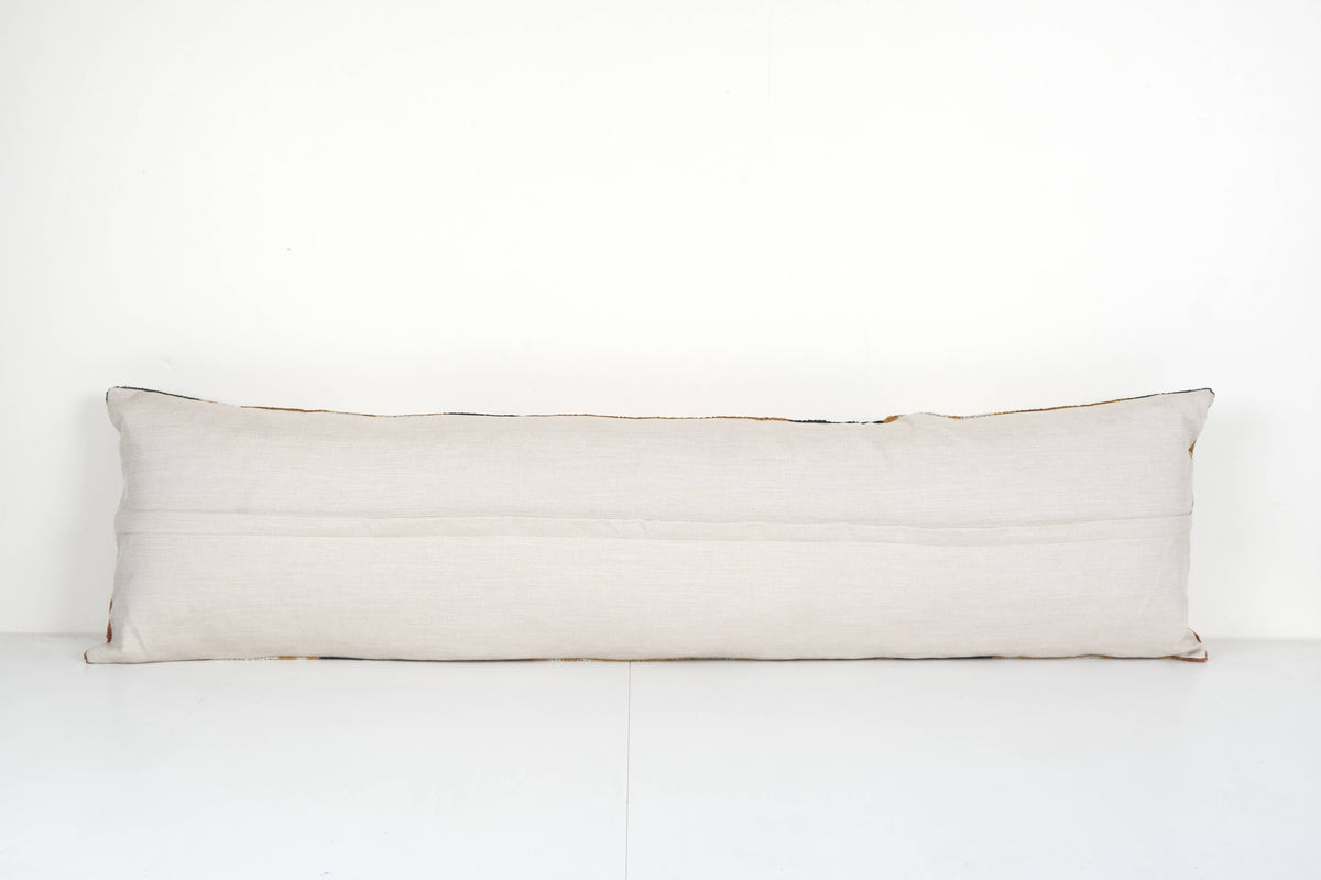 İpek Ikat Kadife Kırlent Kılıfı 2'li Set 36 x 130 cm