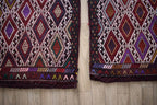 Vintage Kilim Yastık Halı 2'li Set 55 x 105 cm