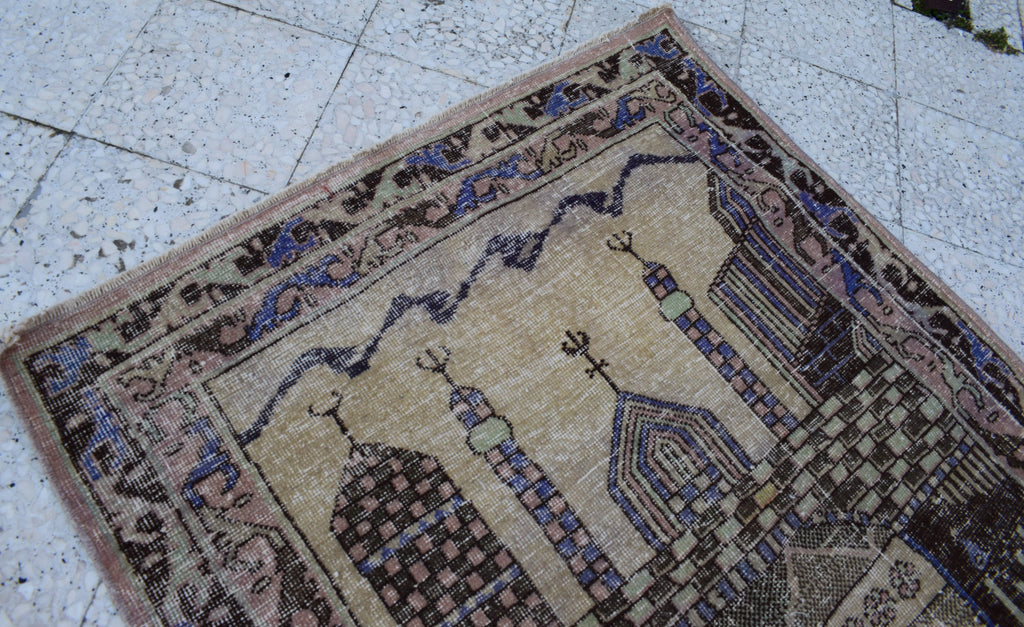 Vintage Türk Halı 107 x 150 cm