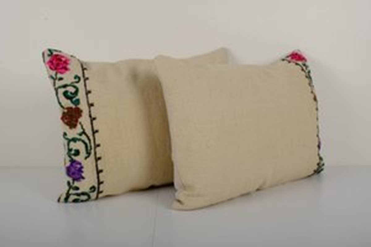 Kilim Kırlent Kılıfı 2'li Set 40 x 60 cm