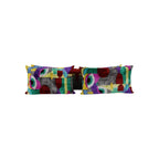 İpek Ikat Kadife Kırlent Kılıfı 3'li Set 40 x 60 cm