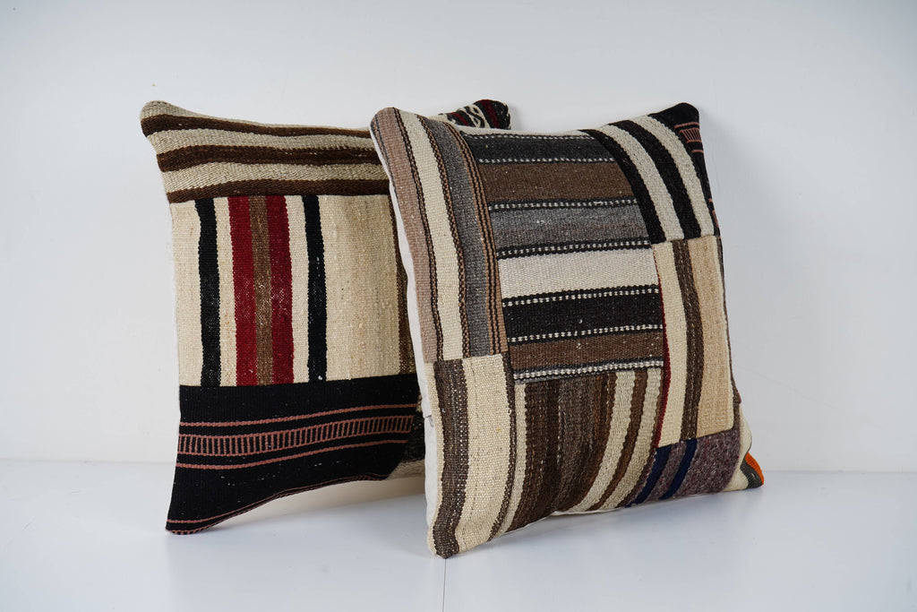 Kilim Kırlent Kılıfı 2'li Set 48 x 48 cm