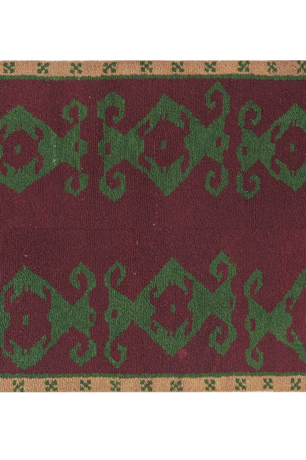 Vintage Türk Damalı Tulu Halı 121 x 156 cm