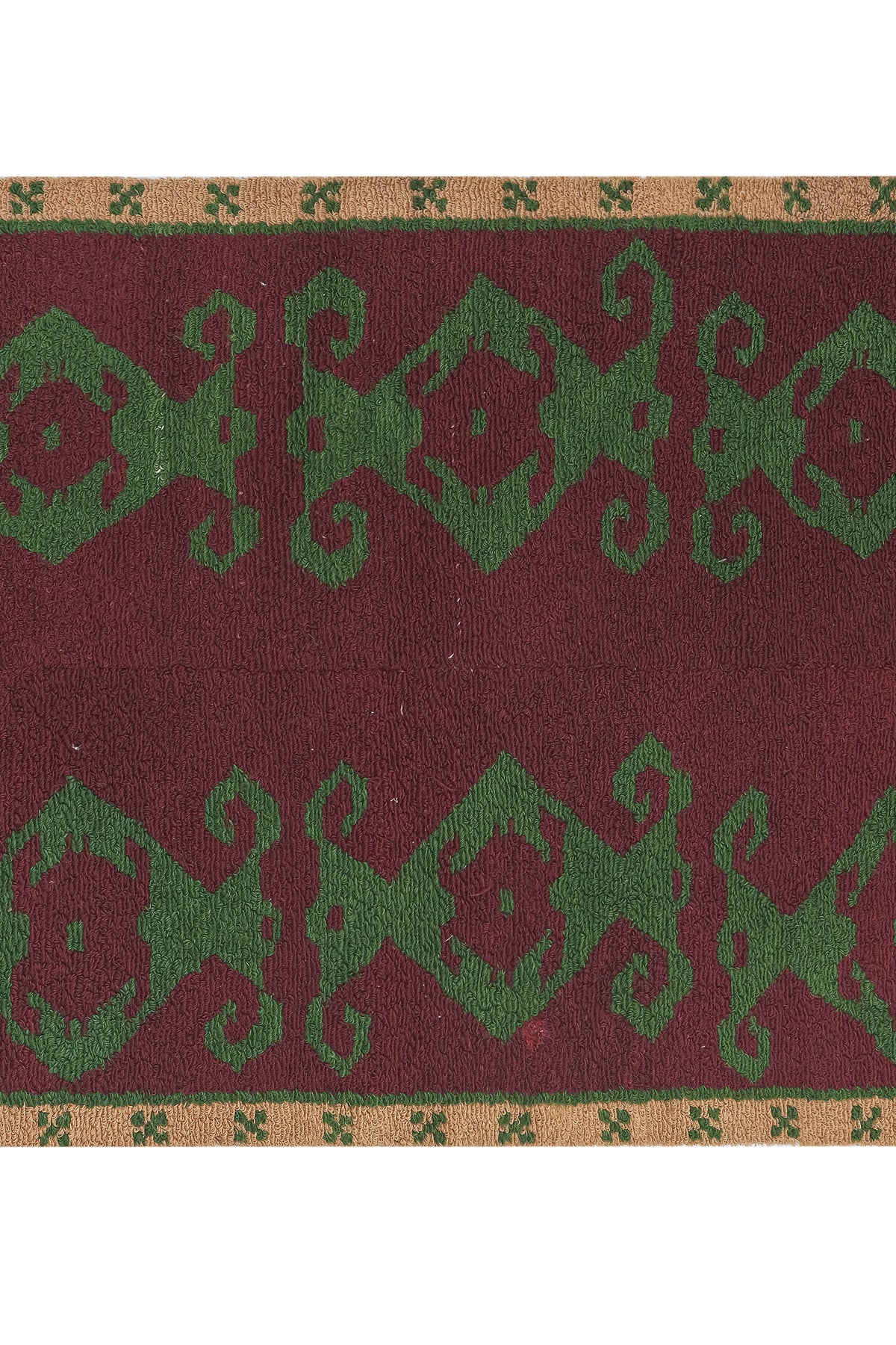 Vintage Türk Damalı Tulu Halı 121 x 156 cm
