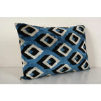 İpek Ikat Kadife Kırlent Kılıfı 40 x 60 cm