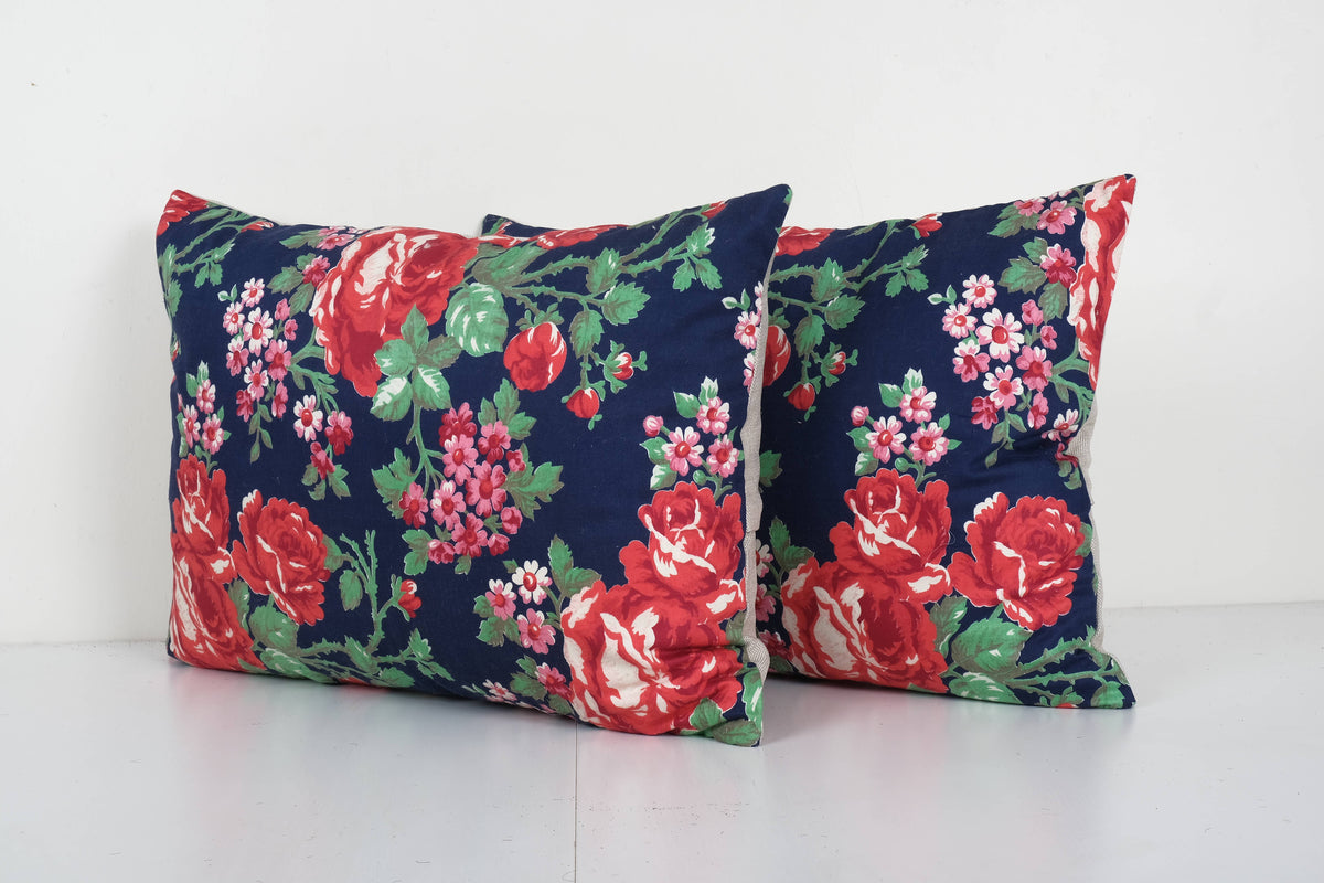 Özbek Baskılı Kırlent Kılıfı 2'li Set 41 x 56 cm
