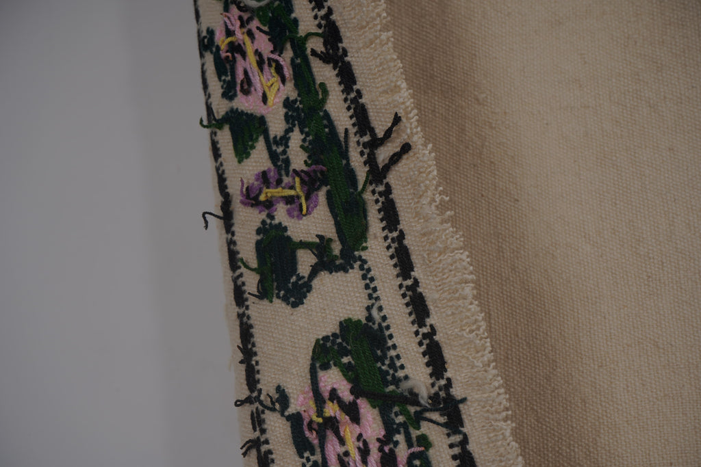 Vintage Aubusson Çiçek Desenli Kilim 160 x 250 cm