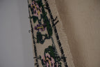 Vintage Aubusson Çiçek Desenli Kilim 160 x 250 cm
