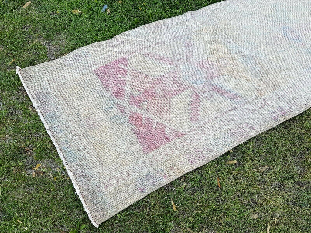 Vintage Herki Halı Yolluk 87 x 370 cm