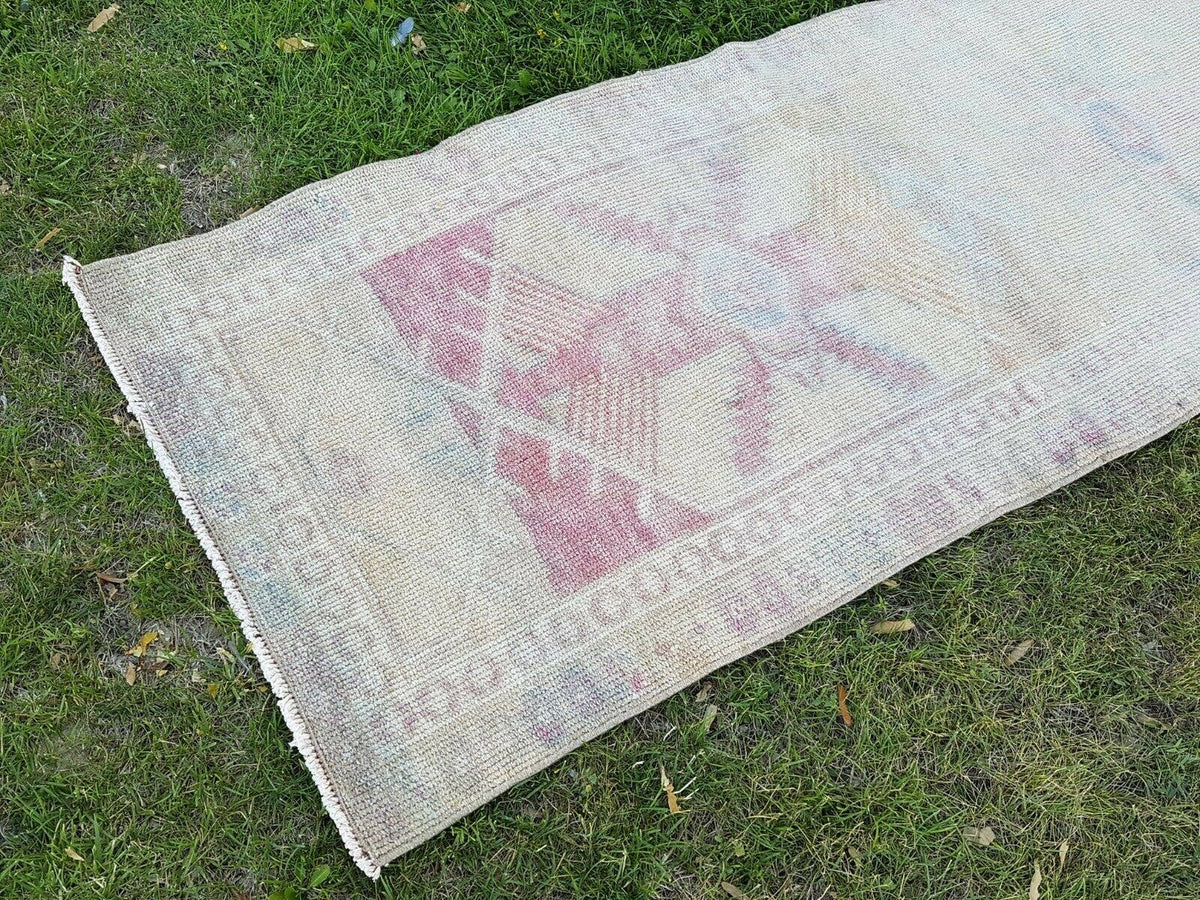 Vintage Herki Halı Yolluk 87 x 370 cm