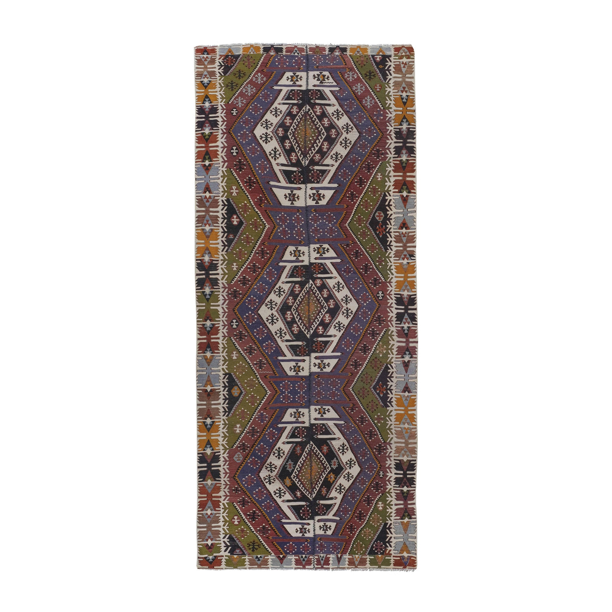 Vintage Anadolu Kilim 150 x 363 cm