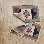 Vintage Türk Yastık Halı 2'li Set 51 x 82 cm