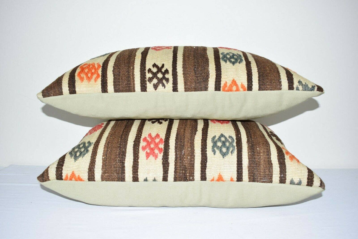 Kilim Kırlent Kılıfı 2'li Set 45 x 60 cm