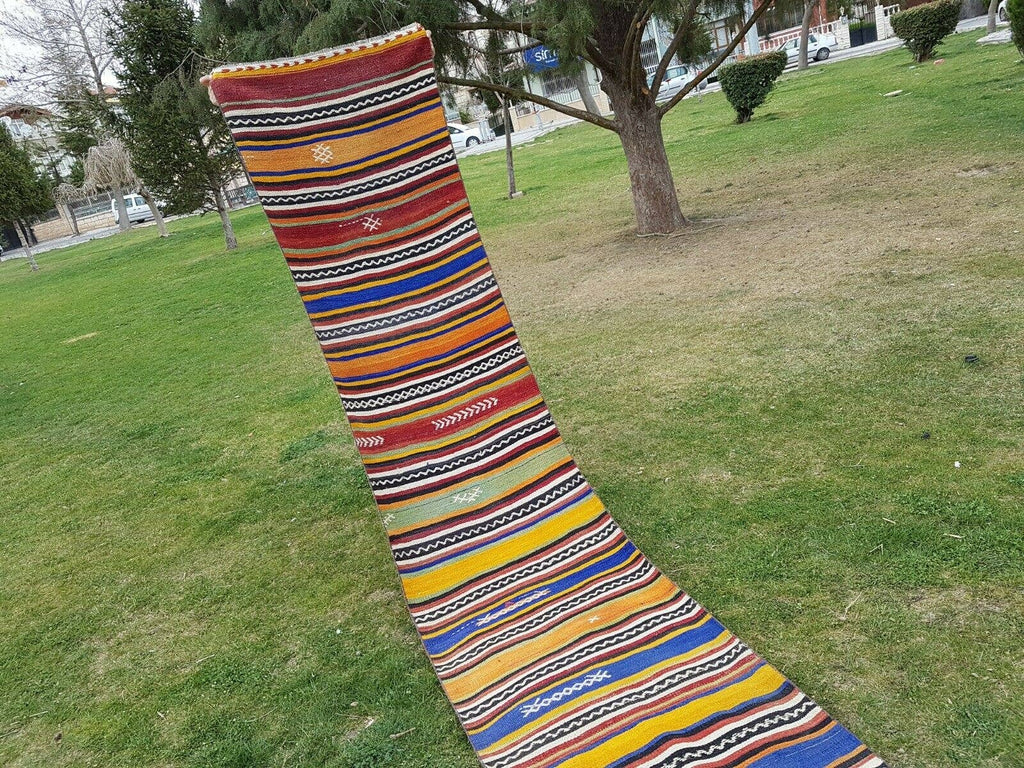 Vintage Kilim Yolluk 74 x 651 cm