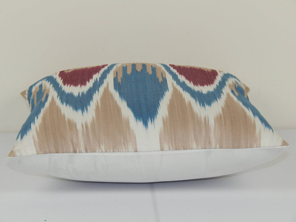 İpek Ikat Kadife Kırlent Kılıfı 32 x 32 cm