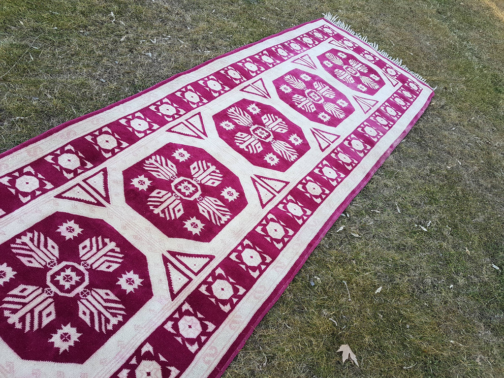 Vintage Kürt Halı Yolluk 105 x 372 cm