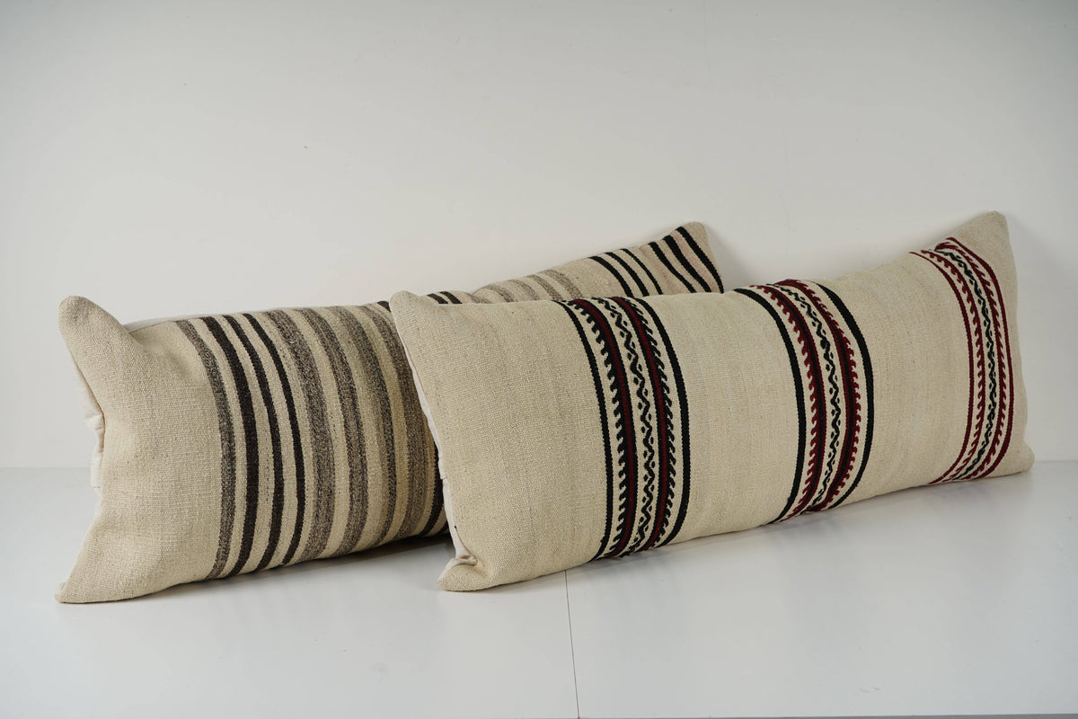 Kilim Kırlent Kılıfı 2'li Set 40 x 100 cm