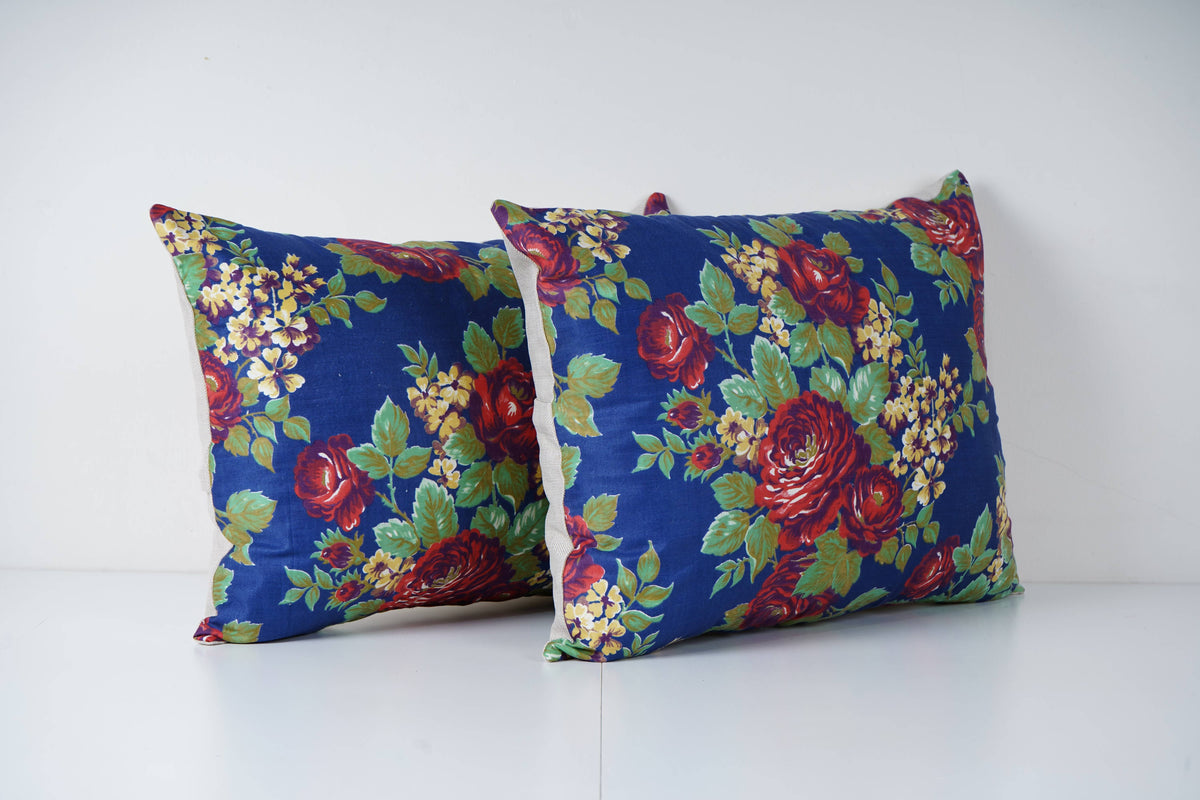 Özbek Baskılı Kırlent Kılıfı 2'li Set 40 x 55 cm