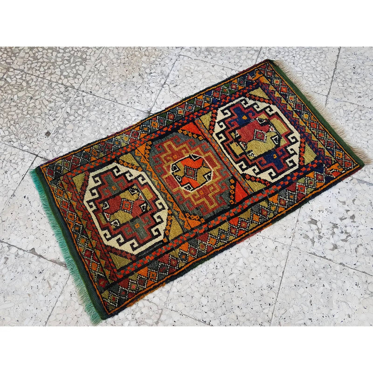 Vintage Yastık Halı 56 x 100 cm