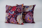 Özbek Baskılı Kırlent Kılıfı 2'li Set 48 x 48 cm