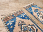 Vintage Türk Yastık Halı 2'li Set 43 x 99 cm