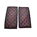 Vintage Kilim Yastık Halı 2'li Set 55 x 105 cm