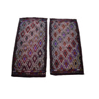 Vintage Kilim Yastık Halı 2'li Set 55 x 105 cm