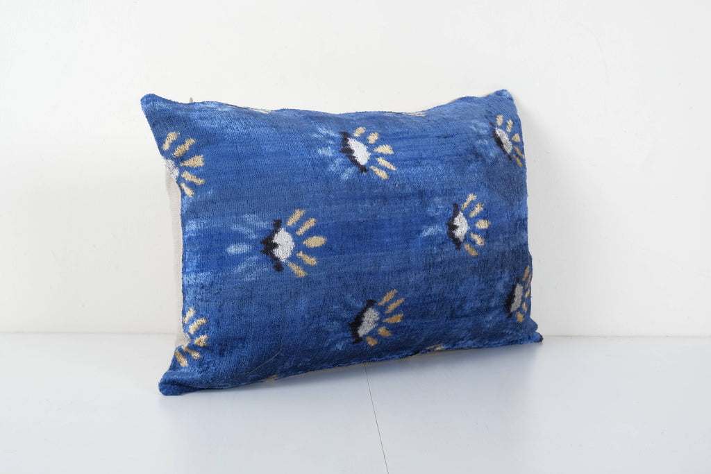 İpek Ikat Kadife Kırlent Kılıfı 40 x 60 cm