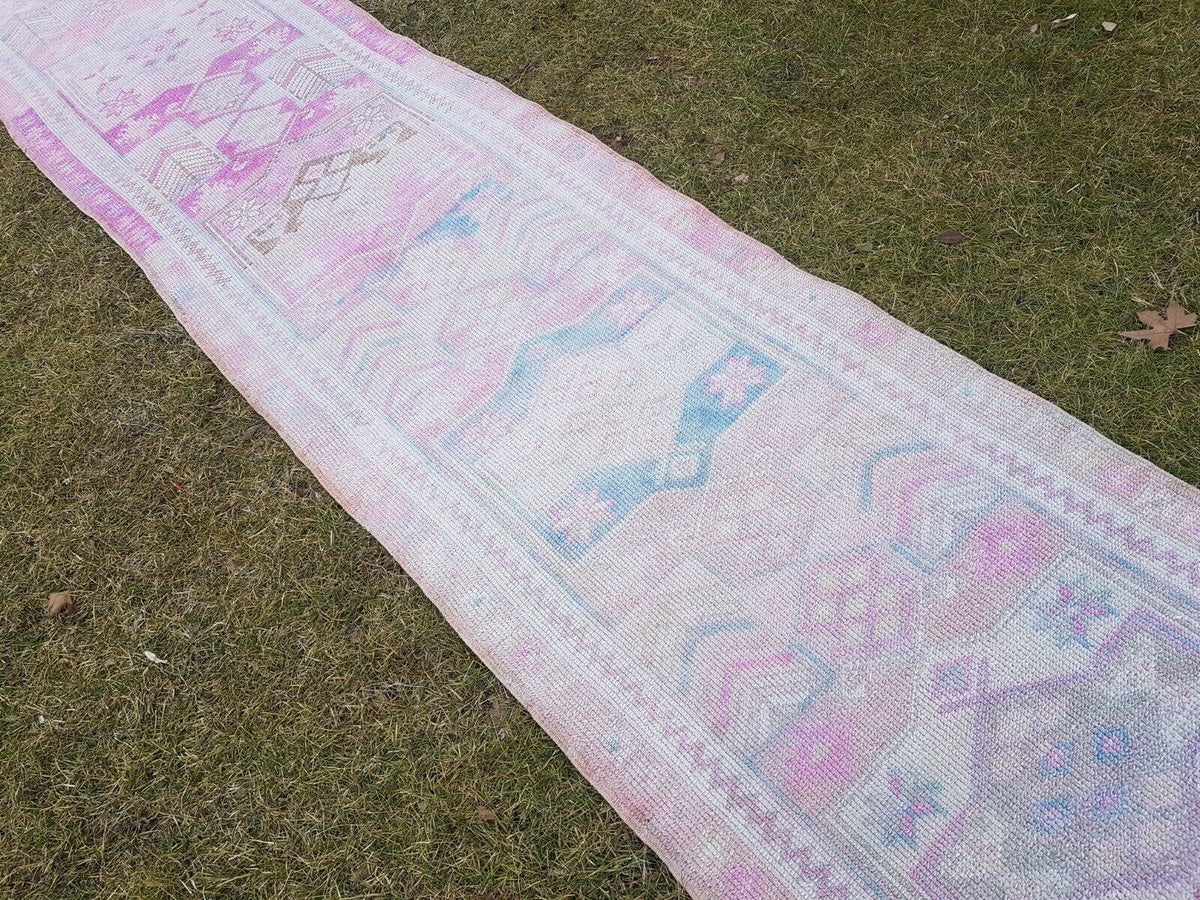 Vintage Kürt Halı Yolluk 84 x 403 cm