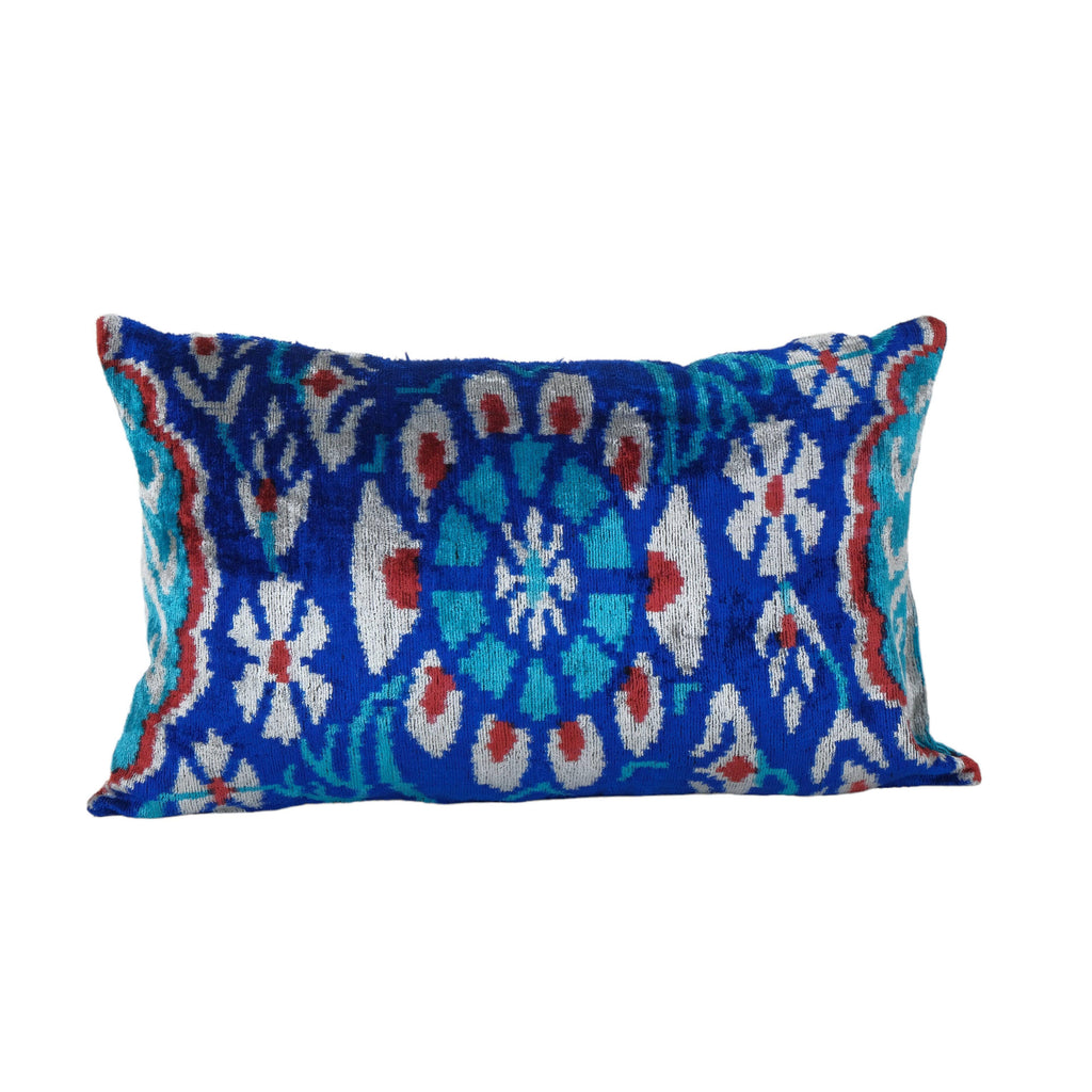 İpek Ikat Kadife Kırlent Kılıfı 40 x 60 cm