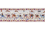 El İşlemesi Suzani Duvar Örtüsü 50 x 186 cm