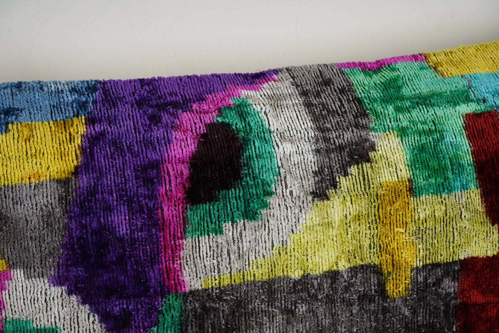 İpek Ikat Kadife Kırlent Kılıfı 2'li Set 40 x 60 cm