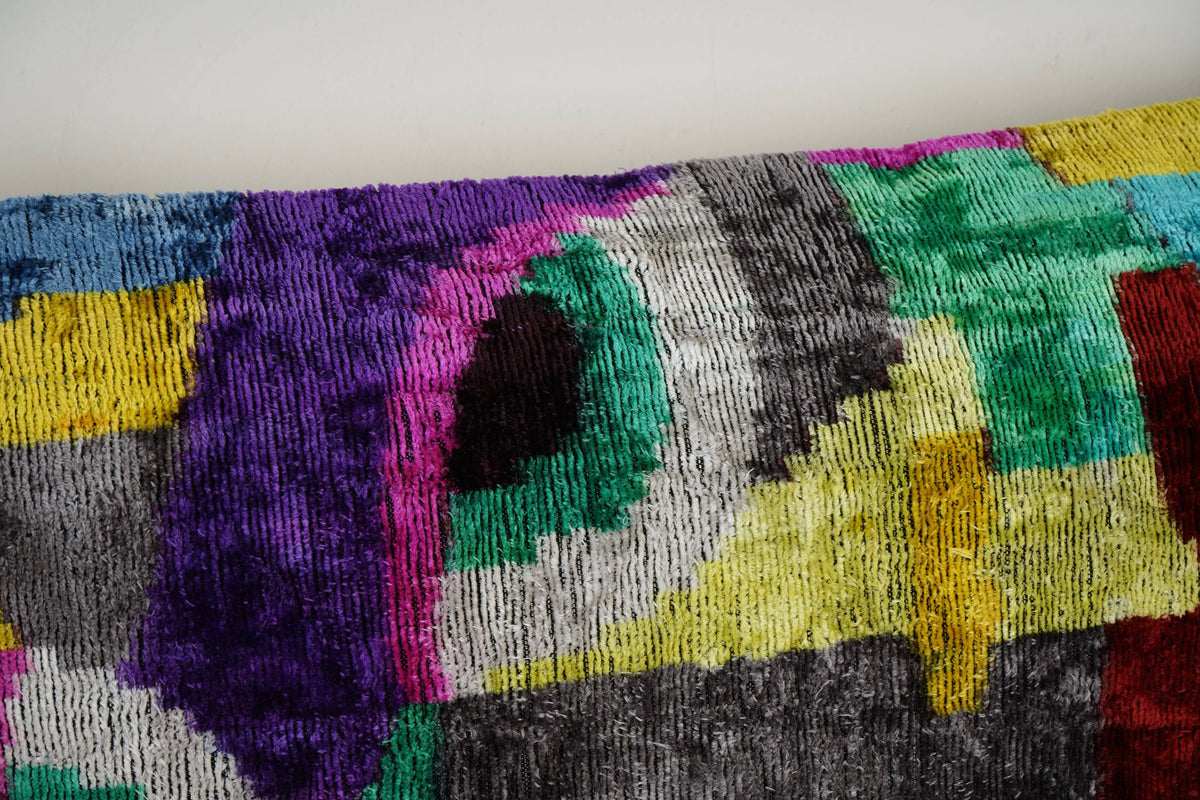 İpek Ikat Kadife Kırlent Kılıfı 2'li Set 40 x 60 cm